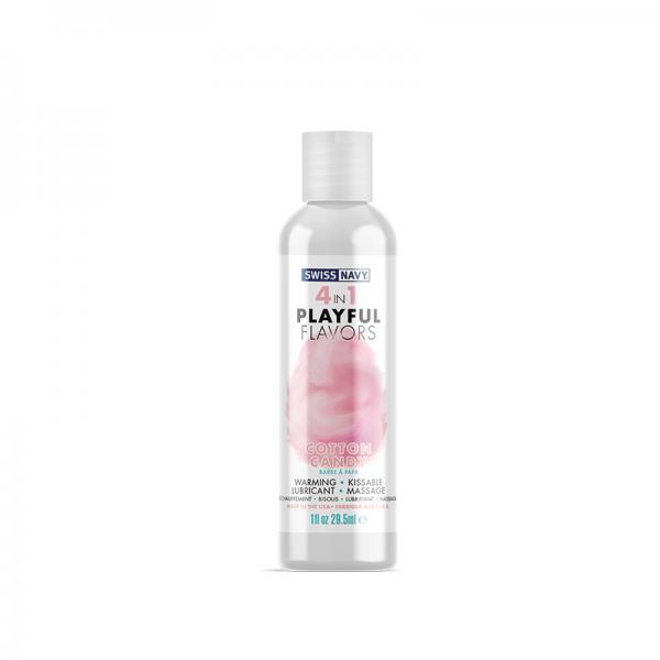 Swiss Navy 4 In 1 Playful Flavors Cotton Candy 1 Oz. Sex Toy Product