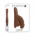 Gender X 4 In. Packer Dark Sex Toy Product