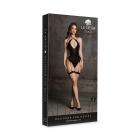 Shots Le Desir Shade Metis Xvi Bodysuit With Garters & Crossed Neckline Black O/s Sex Toy Product