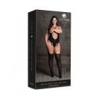 Shots Le Desir Shade Elara Vii Bodystocking With Open Cups Black Queen Size Sex Toy Product
