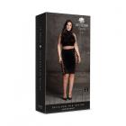 Shots Le Desir Shade Kala Xxxvii 2-piece With Turtleneck, Crop Top & Skirt Black Queen Size Sex Toy Product