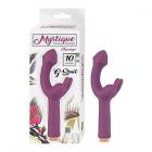 Nasstoys Mystique G-spot Rechargeable Silicone Dual Stimulation Vibrator Eggplant Sex Toy Product