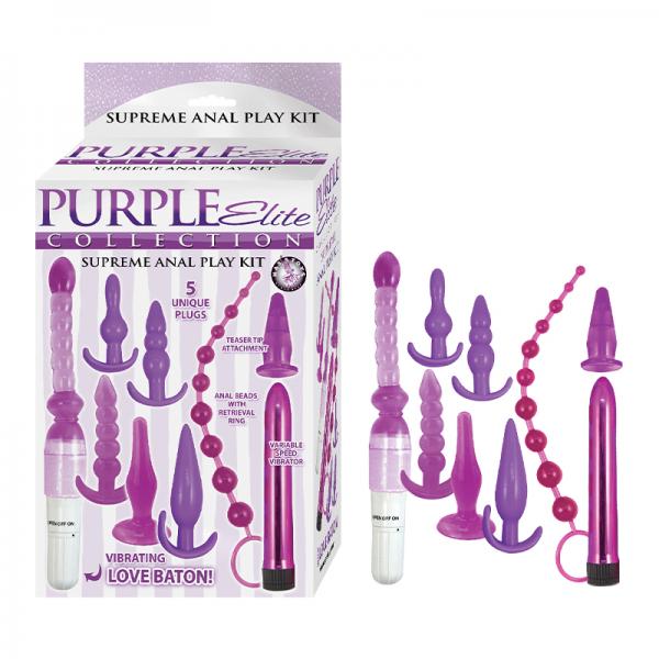Purple Elite Collection Supreme Anal Play Kit Purple Sex Toy Product