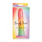 Simply Sweet Swirl 6.5 In. Silicone Dildo Rainbow Sex Toy Product