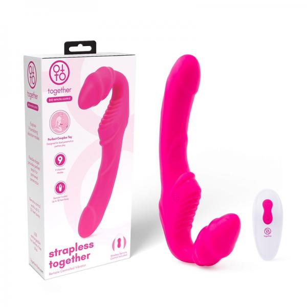 Together Strapless Remote Control Vibrator Pink Sex Toy Product