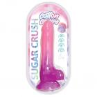 Cotton Candy Sugar Crush 6 In. Silicone Dildo Pink/purple Sex Toy Product