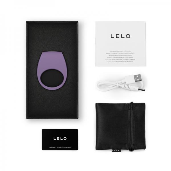 Lelo Tor 3 Vibrating Cockring Violet Dust Sex Toy Product