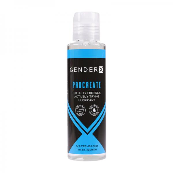 Gender X Procreate Fertility Friendly Water-based Personal Lubricant 4 Oz. Sex Toy Product