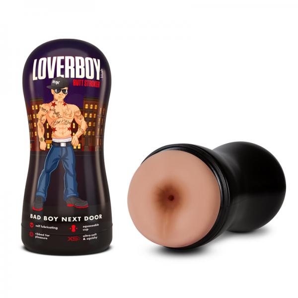 Loverboy Bad Boy Next Door Self-lubricating Anal Stroker Beige Sex Toy Product