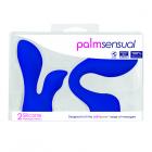 Palmpower Palmsensual Attachments 2-piece Silicone Massager Heads Blue Sex Toy Product