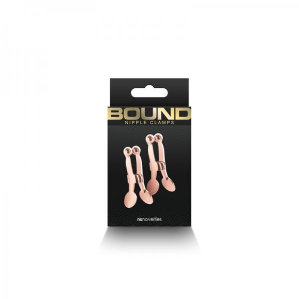 Bound Nipple Clamps C1 Rose Gold Sex Toy Product