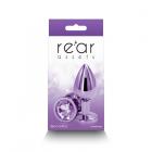Rear Assets Metal Anal Plug Medium Purple Sex Toy Product