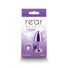 Rear Assets Petite Metal Anal Plug Purple Sex Toy Product