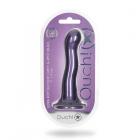 Shots Ouch! Ultra Soft Silicone 7 In. Curvy G-spot Dildo Metallic Purple Sex Toy Product