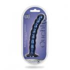 Shots Ouch! Beaded Silicone 8 In. G-spot Dildo Metallic Blue Sex Toy Product