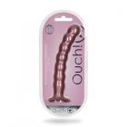 Shots Ouch! Beaded Silicone 8 In. G-spot Dildo Rose Gold Sex Toy Product