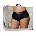 Shots Ouch! Vibrating Strap-on Brief Black Xl/2xl Sex Toy Product