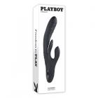 Playboy Rapid Rabbit Rechargeable Silicone Dual Stimulation Vibrator Black Sex Toy Product