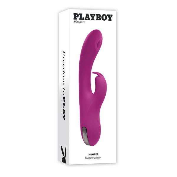 Playboy Thumper Rechargeable Tapping Silicone Dual Stimulation Vibrator Wild Star Sex Toy Product