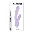 Playboy Bumping Bunny Rechargeable Thrusting Warming Silicone Dual Stimulation Vibrator Opal Sex Toy Product