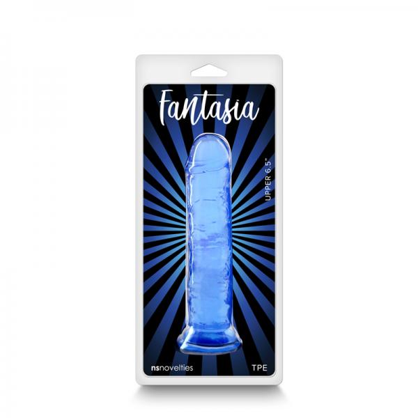 Fantasia Upper 6.5 In. Jelly Dildo Blue Sex Toy Product