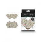 Pretty Pasties Heart & Flower Glow 2 Pair Sex Toy Product