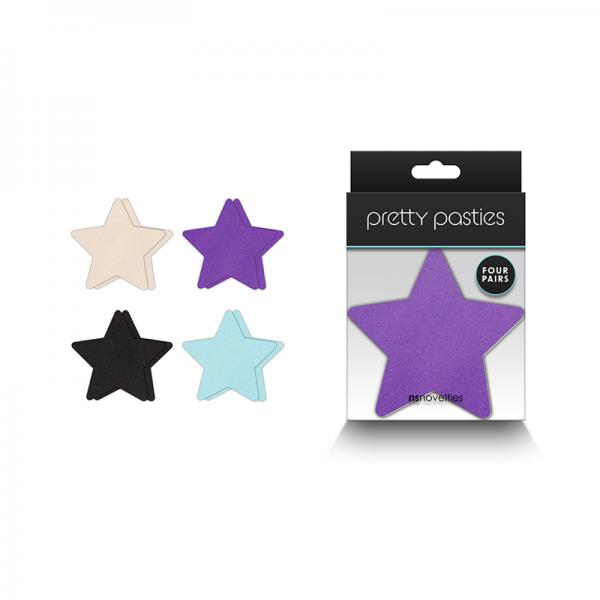 Pretty Pasties Star I Assorted 4 Pair Sex Toy Product