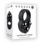 Gender X Workout Ring Weighted Silicone Training Cockring Black Sex Toy Product