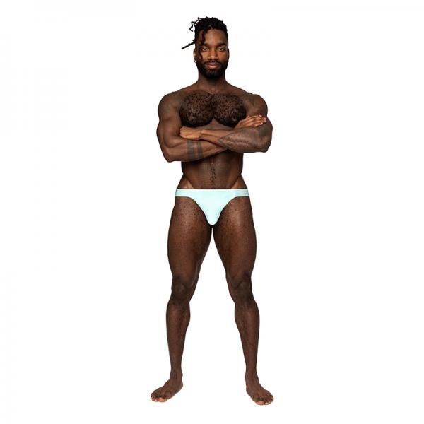 Male Power Easy Breezy Thong Sleeve Aqua S/m Sex Toy Product