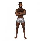 Male Power S'naked Pouch Short Silver/black Xl Sex Toy Product