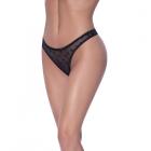 Magic Silk Love Star High Leg High Waist Micro Tanga Black L/xl Sex Toy Product