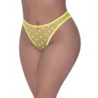 Magic Silk Love Star High Leg High Waist Micro Tanga Neon Chartreuse Queen Size Sex Toy Product