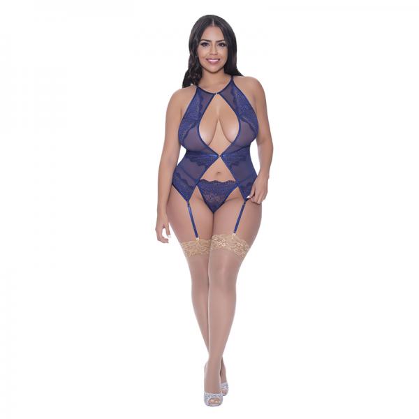 Magic Silk Berrylicious Basque & G-string Set Blueberry Queen Size Sex Toy Product
