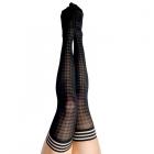 Kixies Meaghan Houndstooth Thigh-high Black Size D Sex Toy Product