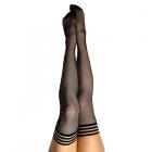 Kixies Black Fishnet Rhinestone Thigh High Size A Sex Toy Product