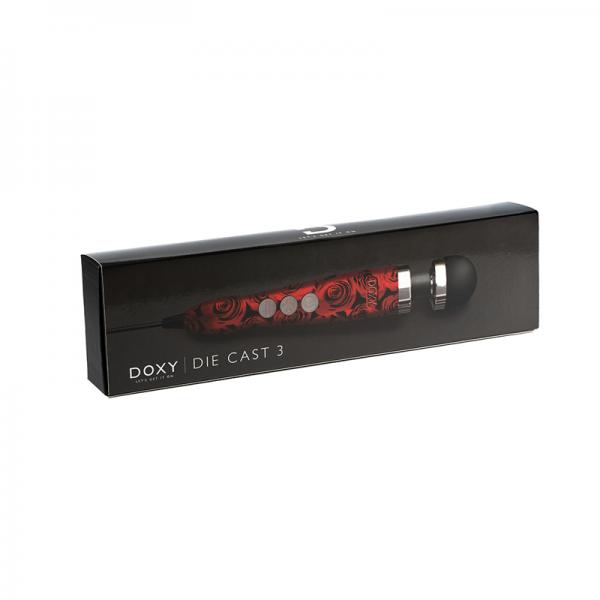 Doxy Die Cast 3 Compact Wand Vibrator Roses Sex Toy Product