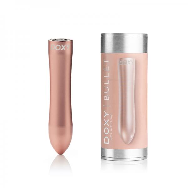 Doxy Bullet Rechargeable Vibrator Rose Gold Sex Toy Product