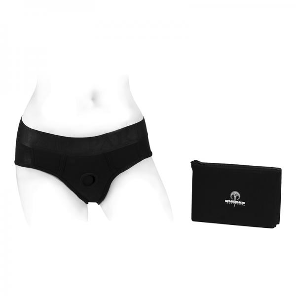 Spareparts Tomboi Rayon Briefs Harness Black Size L Sex Toy Product