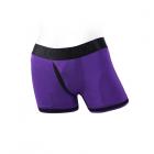 Spareparts Tomboii Nylon Boxer Briefs Harness Purple/black Size Xxs Sex Toy Product