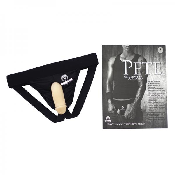 Spareparts Pete Commando Nylon Packing Jock Black Size M Sex Toy Product