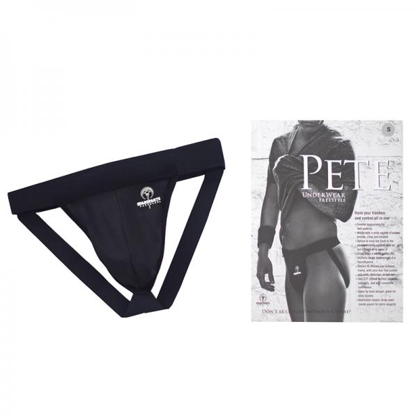 Spareparts Pete Freestyle Nylon Packing Jock Black Size S Sex Toy Product