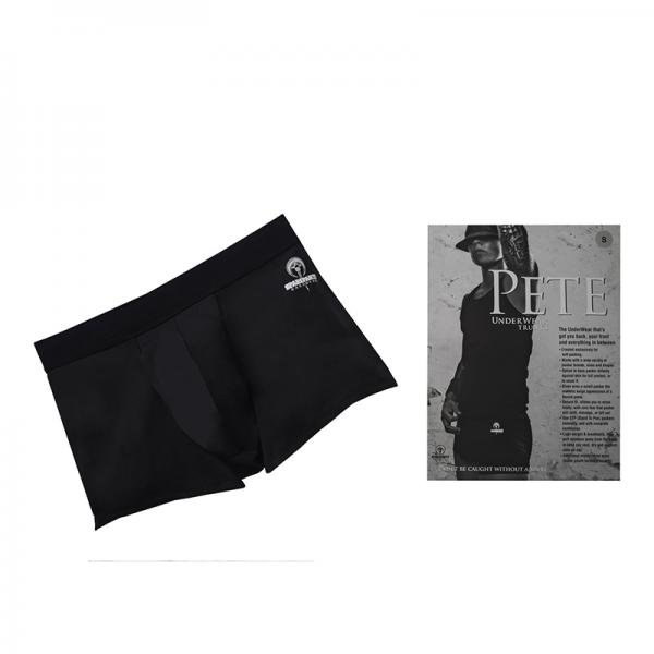 Spareparts Pete Trunks Nylon Packing Underwear Black Size Xl Sex Toy Product