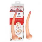 Realcocks Masturbator 14 In. 3-in-1 Dildo, Sleeve & Stroker Beige Sex Toy Product