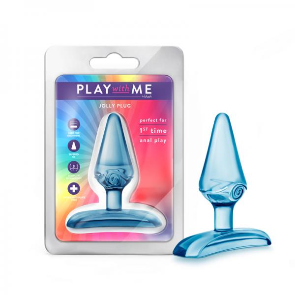 Blush Play With Me Jolly Plug Blue Sex Toy Product