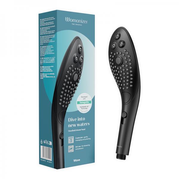Womanizer Wave Shower Head Masturbator Black Sex Toy Product