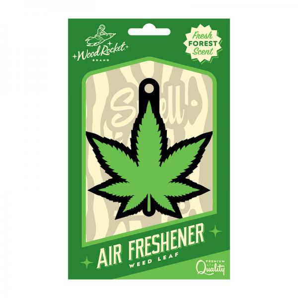 Wood Rocket Air Freshener Green Leaf Sex Toy Product