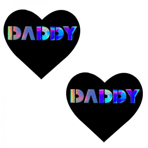 Neva Nude Pasty Daddy Heart Vinyl Black Sex Toy Product