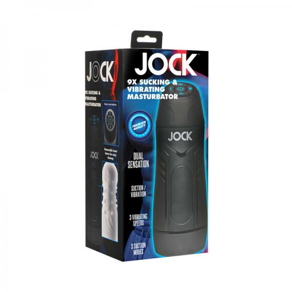 Jock 9x Sucking & Vibrating Masturbator White Sex Toy Product