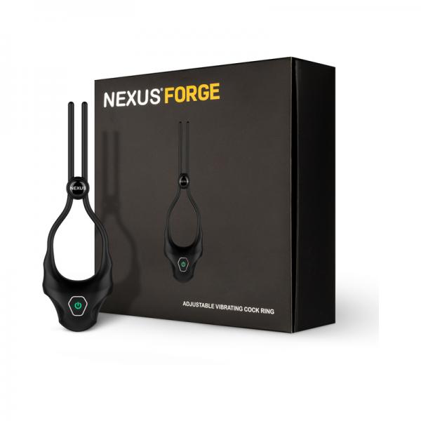Nexus Forge Adjustable Vibrating Cock Ring Black Sex Toy Product