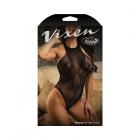 Fantasy Lingerie Vixen Belong To You Serpent Design Seamless Halter Teddy Black O/s Sex Toy Product
